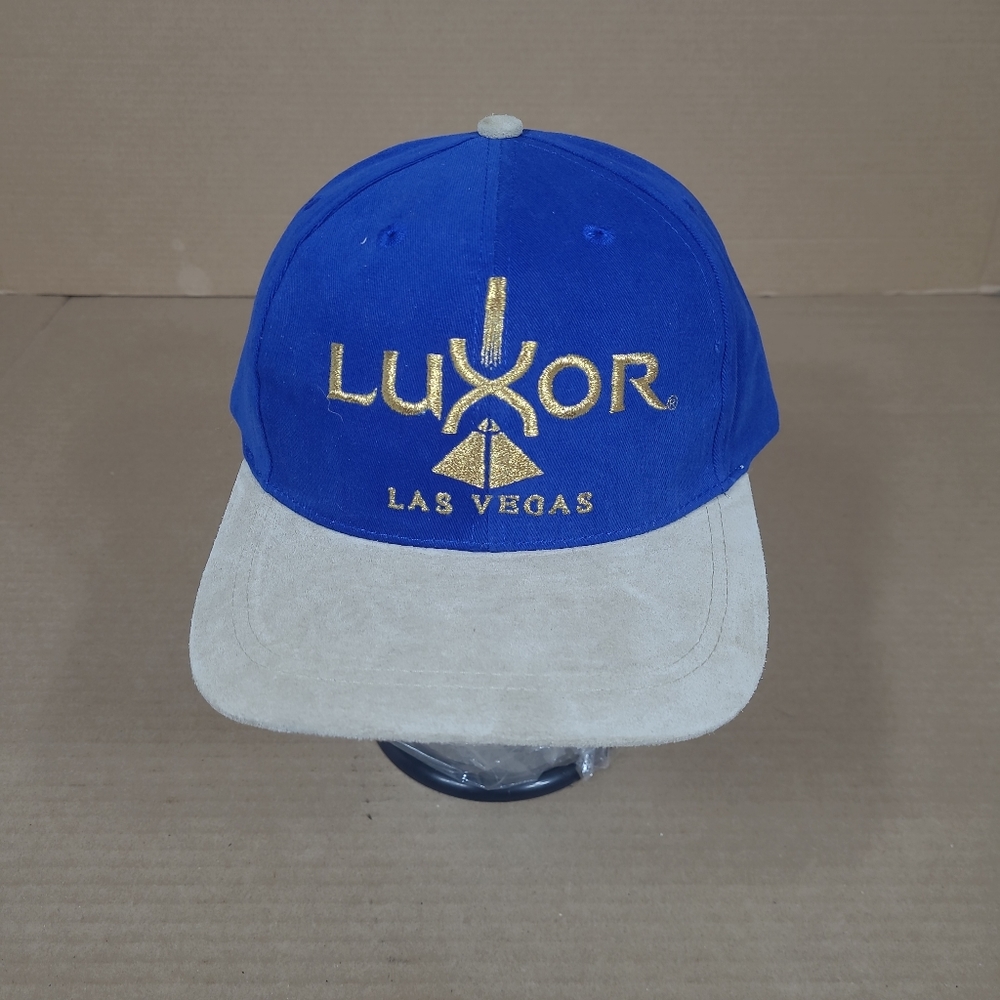 Vintage Luxor Snapback Suede Leather Bill Hat Las‎ Vegas Nevada